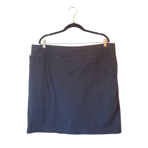 Duluth Trading Co Black Jersey Knit Skirt - Picture 1 of 6